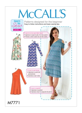 McCall's M7771 (Digital) | Misses' Dresses | Front of Envelope