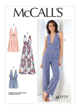 McCall's M7777 (Digital) | Misses' Dresses, Romper and Jumpsuit | Front of Envelope