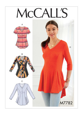 McCall's M7782 | Misses'/Women's Tops | Front of Envelope