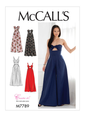 McCall's M7789 (Digital) | Misses' Dresses and Jumpsuits | Front of Envelope
