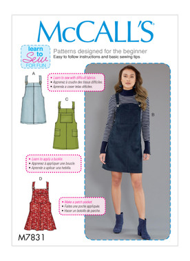 McCall's M7831 | Misses' Jumpers | Front of Envelope