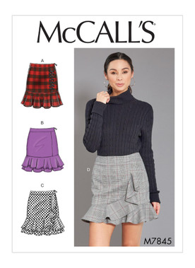 McCall's M7845 (Digital) | Misses' Skirts | Front of Envelope