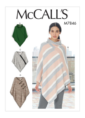 McCall's M7846 (Digital) | Misses' Ponchos | Front of Envelope