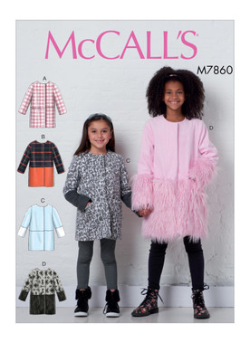 McCall's M7860 (Digital) | Children's and Girls' Coats | Front of Envelope