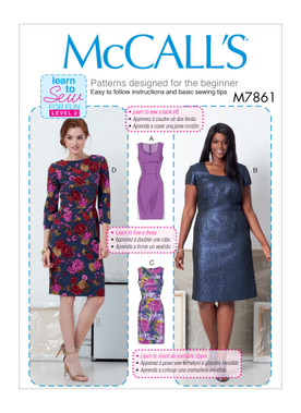 McCall's M7861 (Digital) | Misses' and Women's Dresses | Front of Envelope