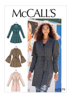 McCall's M7879 (Digital) | Misses' Coats | Front of Envelope