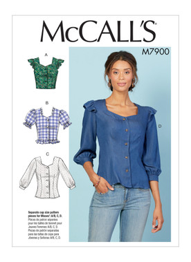 McCall's M7900 | Misses' Tops | Front of Envelope