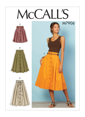 McCall's M7906 (Digital) | Misses' Skirts | Front of Envelope