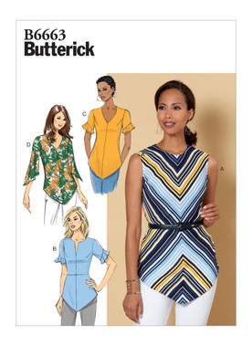 Butterick B6663 (Digital) | Misses' Top | Front of Envelope