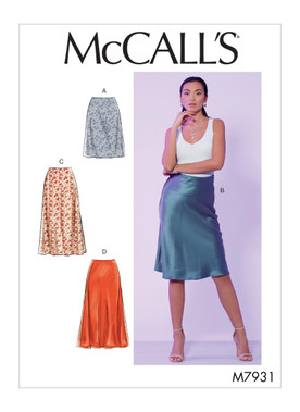 McCall's M7931 | Misses' Skirts | Front of Envelope