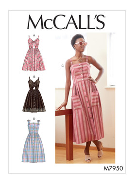 McCall's M7950 (Digital) | Misses' Dresses | Front of Envelope