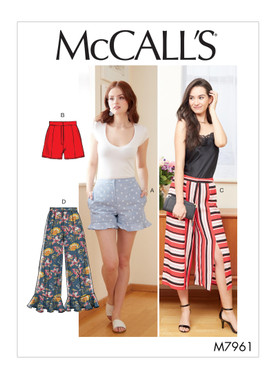 McCall's M7961 (Digital) | Misses' Shorts and Pants | Front of Envelope