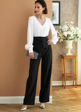 Butterick B6716 (Digital) | Misses' Jumpsuit & Sash