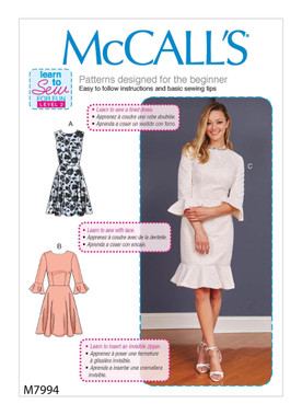 McCall's M7994 (Digital) | Misses'/Women's Dresses | Front of Envelope