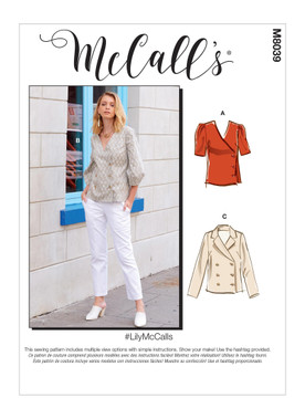 McCall's M8039 (Digital) | Misses' Tops | Front of Envelope