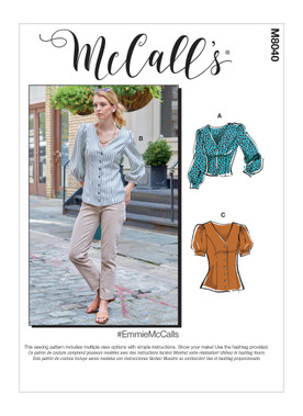 McCall's M8040 (Digital) | Misses' Tops | Front of Envelope