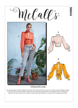 McCall's M8043 (Digital) | Misses' Tops | Front of Envelope