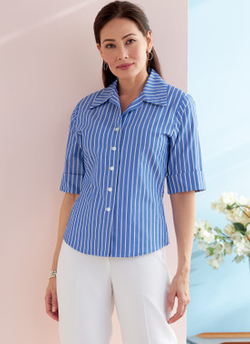 Butterick B6753 | Misses'/Misses' Petite Button-Down Shirts