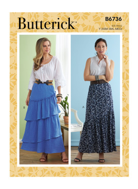 Butterick B6736 | Misses' Skirts | Front of Envelope