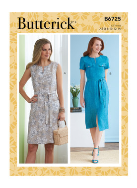 Butterick B6725 (Digital) | Misses' Dresses | Front of Envelope