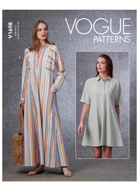 Vogue Patterns V1698 | Misses' Dress | Front of Envelope
