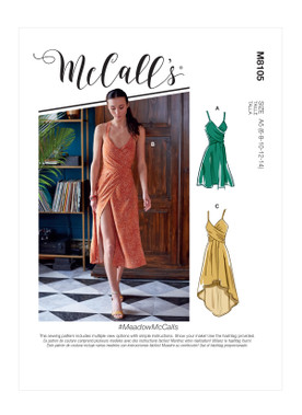 McCall's M8105 (Digital) | Misses' Dresses | Front of Envelope