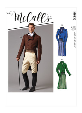 McCall's M8135 (Digital) | Men's Coats | Front of Envelope