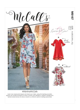 McCall's M8167 (Digital) | Misses' Dresses | Front of Envelope
