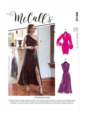 McCall's M8142 (Digital) | Misses' Dresses | Front of Envelope