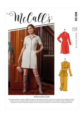 McCall's M8139 (Digital) | Misses' Dresses & Belt | Front of Envelope