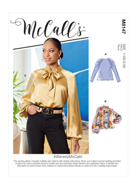 McCall's M8147 (Digital) | Misses' Tops | Front of Envelope