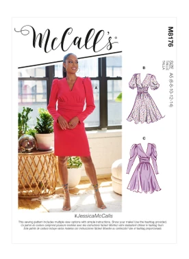 McCall's M8176 (Digital) | Misses' Dresses | Front of Envelope