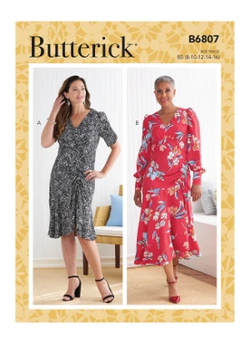 Butterick B6807 (Digital) | Misses' Dress | Front of Envelope