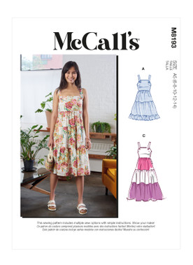 McCall's M8193 (Digital) | Misses' Dresses | Front of Envelope