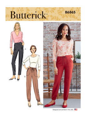Butterick B6865 | Misses' Pants | Front of Envelope