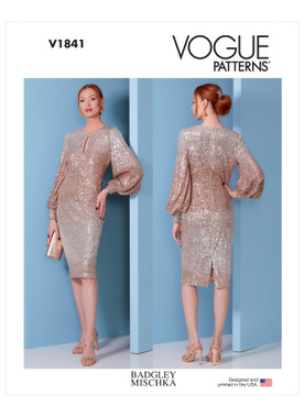 Vogue Patterns V1841 | Misses' and Misses' Petite Special Occasion Dress | Front of Envelope
