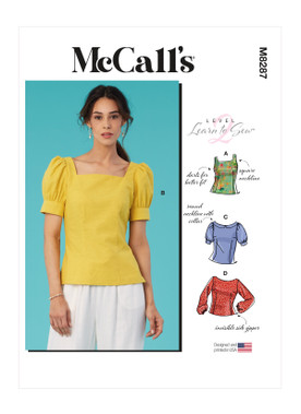 McCall's M8287 (Digital) | Misses' Tops | Front of Envelope