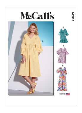 McCall's M8312 (Digital) | Misses' Dresses | Front of Envelope