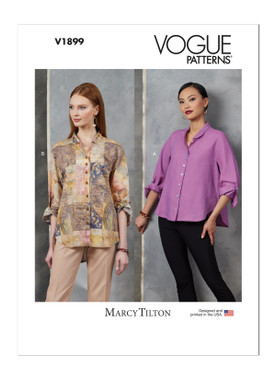 Vogue Patterns V1899 | Misses' Shirts by Marcy Tilton | Front of Envelope