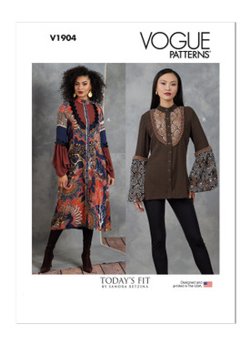 Vogue Patterns V1904 | Misses' Dress and Tunic by Sandra Betzina | Front of Envelope