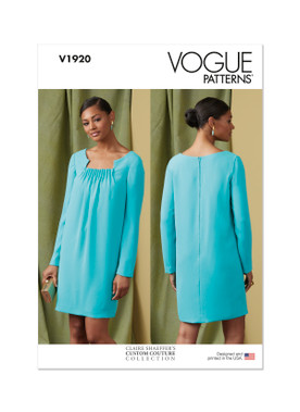 Vogue Patterns V1920 | Misses' Dress by Claire Shaeffer | Front of Envelope