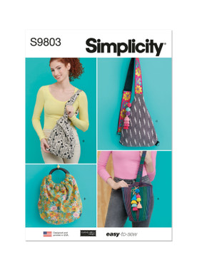 Simplicity S9533 Tote Bag Sewing Pattern - Accessories - Sewing Supplies