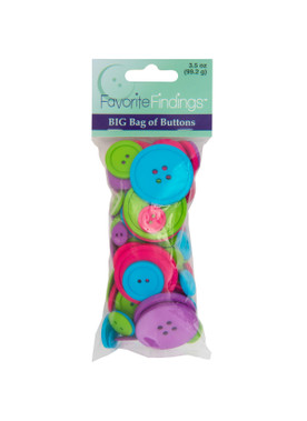 Blumenthal Favorite Findings Big Buttons - Bright Halloween