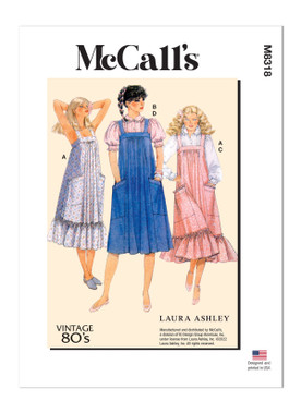 M8177 #Ashley McCalls Sewing Pattern, Misses' Dresses and Belt