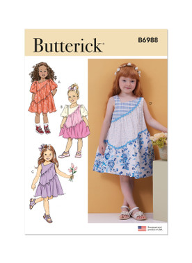 Simplicity 8063 Patterns Children's Spring Dress and Purse Sewing Patterns,  Sizes 3-8