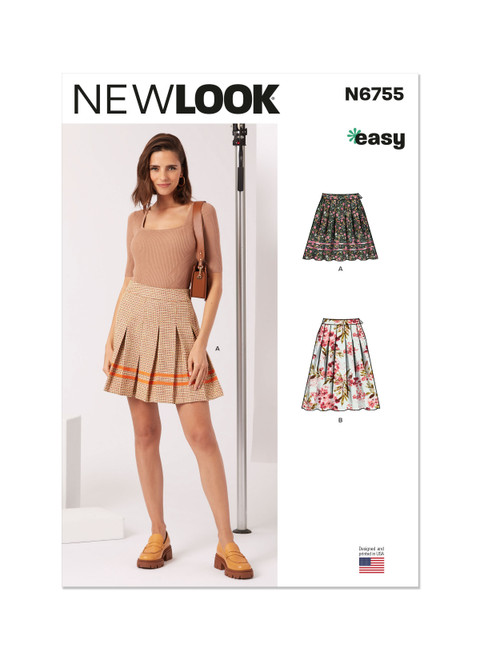 New Look N6755 | Misses' Skirt In Two Lengths | Front of Envelope