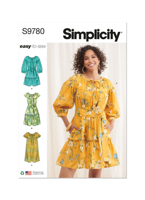 Simplicity S9780 | Misses' Dresses | Front of Envelope