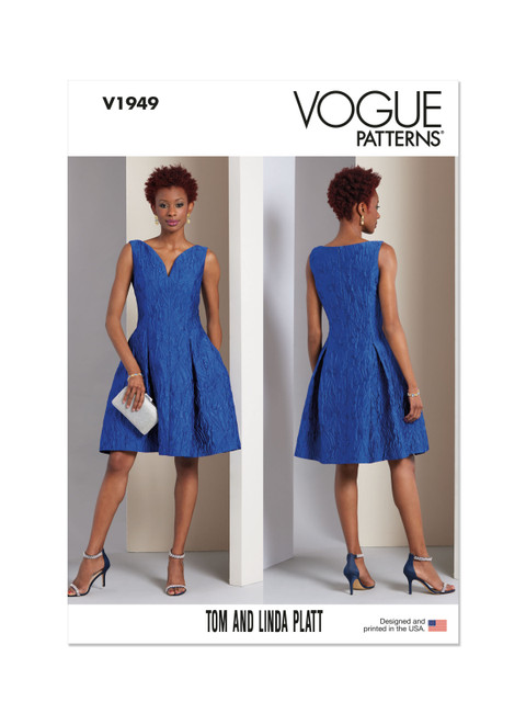 Vogue Patterns V1949 | Misses' Dress by Tom & Linda Platt | Front of Envelope