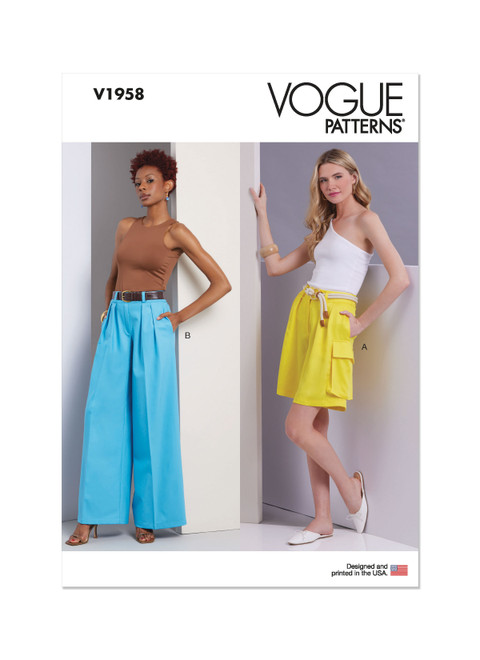 V1958 | Misses' Shorts and Pants | Vogue Patterns