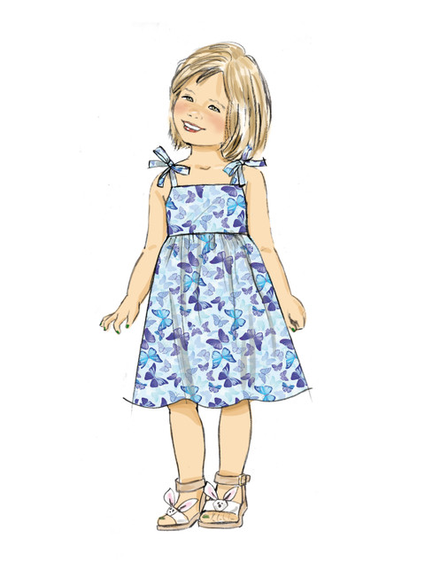 Butterick B6952 (PDF) | Children's Dresses, Tops, Shorts and Pants